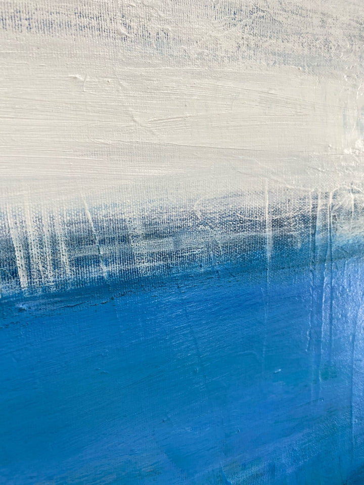 Royal Blue Painting Canvas Mark Rothko Style Painting Blue Wall Art Minimalist Art Wall Hanging Decor Commission Painting | MEMORY OF THE SEA - trendgallery.ca