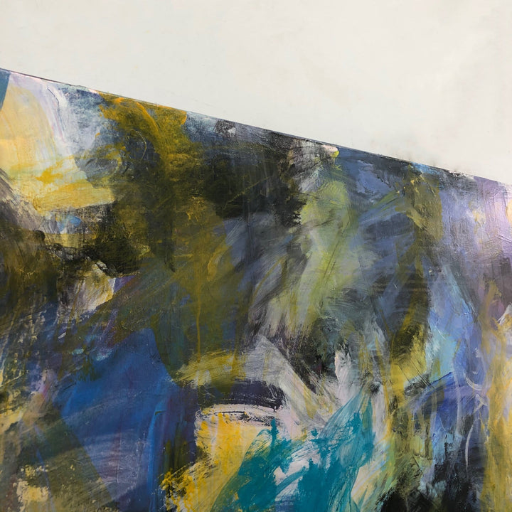 Large Original Abstract Colorful Acrylic Painting On Canvas Modern Fine Art Oil Painting Unique Artwork | SUNRAYS IN THE SEA - trendgallery.ca