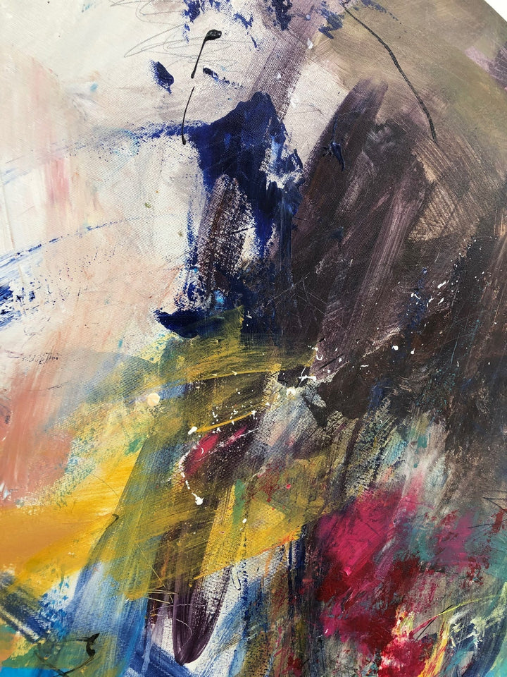 Abstract Impressionist Painting Canvas Fine Art Painting Vivid Art Abstract Landscape Canvas Vibrant Wall Art Brush Stroke Painting | FIELD OF LOVE - trendgallery.ca