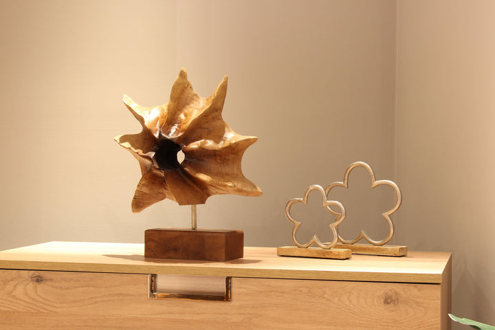 Original Wood Figurine Abstract Starfish Creative Modern Sculpture Table Decor Wood Desktop Art | EDELWEISS 16"x14" - Trend Gallery Art | Original Abstract Paintings