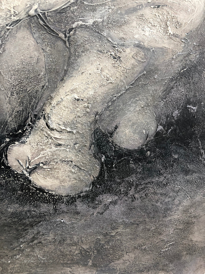 Huge Rhinoceros Wall Art Large Original Painting Animal Acrylic Painting On Canvas Wall Canvas Art Original Living Room Wall Art Framed | WISE RHINOCEROS - trendgallery.ca