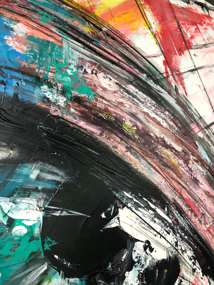 Large Cubist Painting Original Pop Art Painting Original Woman Face Painting Pop Art Creative Painting | LADY BIRD - trendgallery.ca