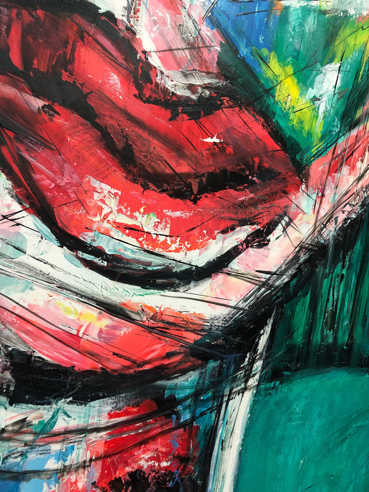 Large Cubist Painting Original Pop Art Painting Original Woman Face Painting Pop Art Creative Painting | LADY BIRD - trendgallery.ca