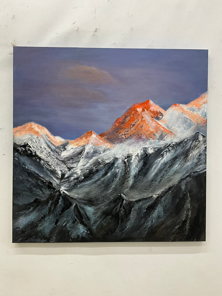 SNOWY MOUNTAINS 40"x40"