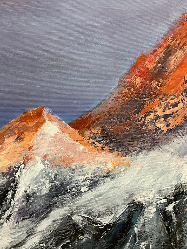 SNOWY MOUNTAINS 40"x40"