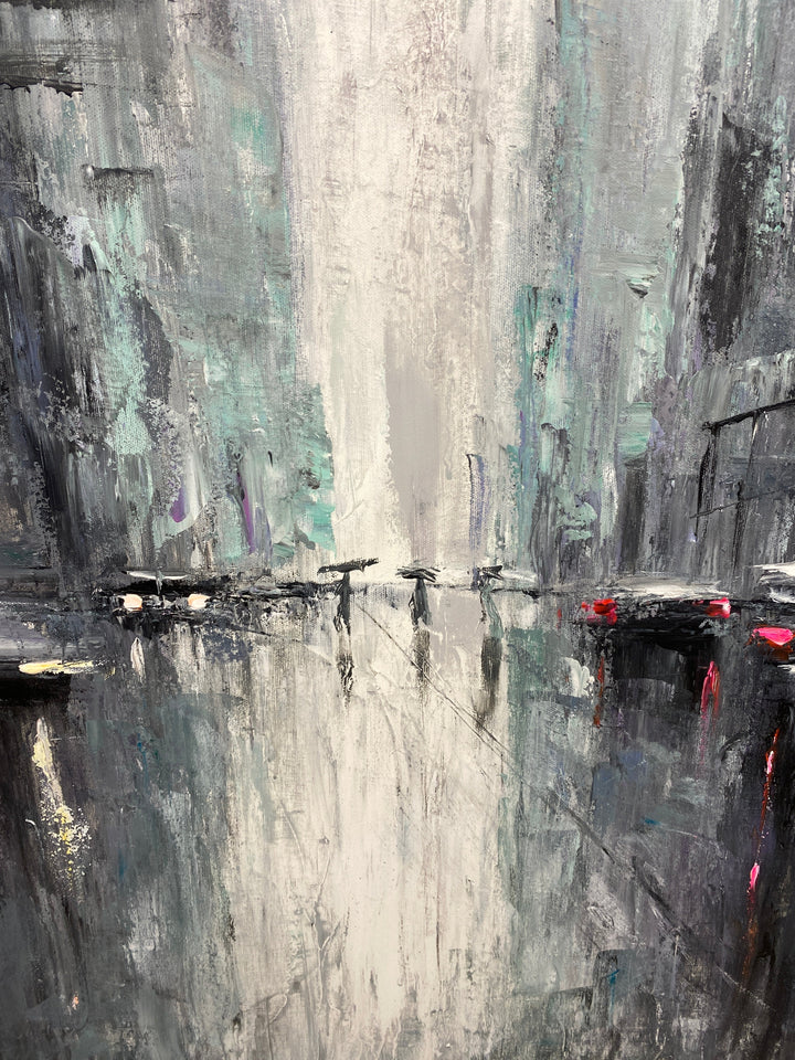 METROPOLIS AT DUSK 46"x46"