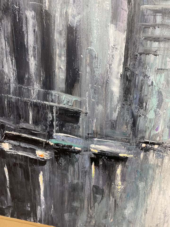 METROPOLIS AT DUSK 46"x46"