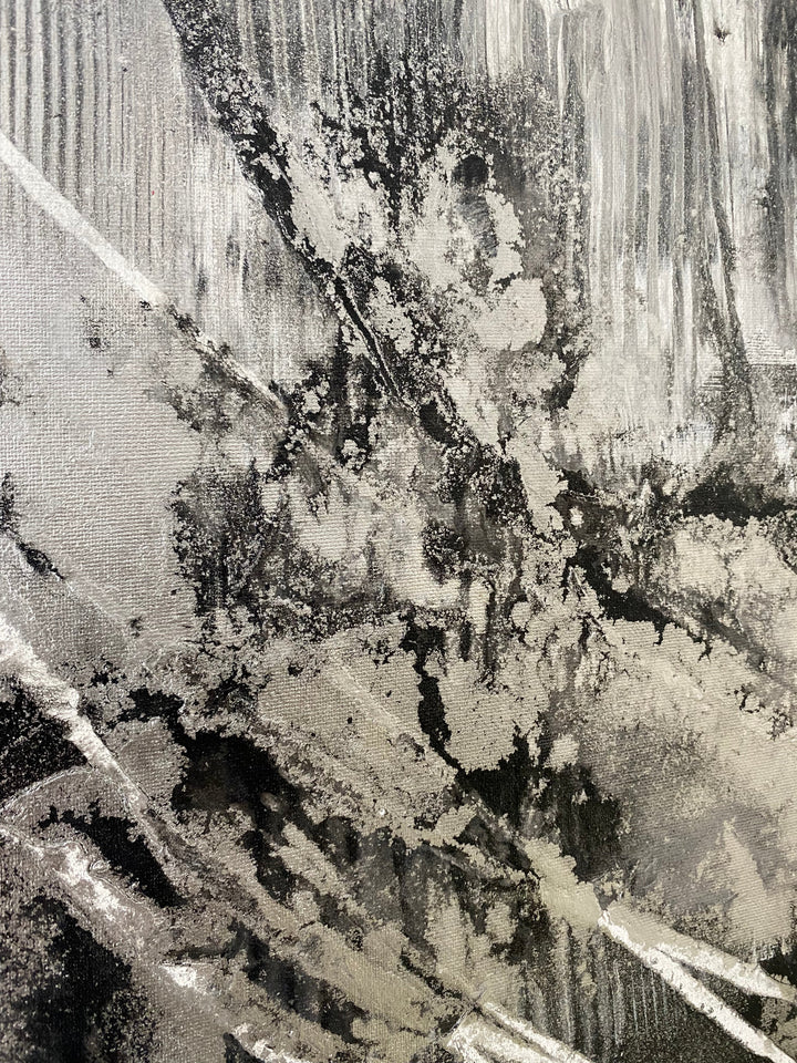 MONOCHROMATIC MAELSTROM 26"x26"