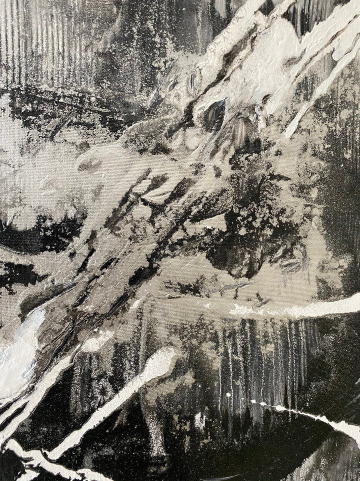 MONOCHROMATIC MAELSTROM 26"x26"