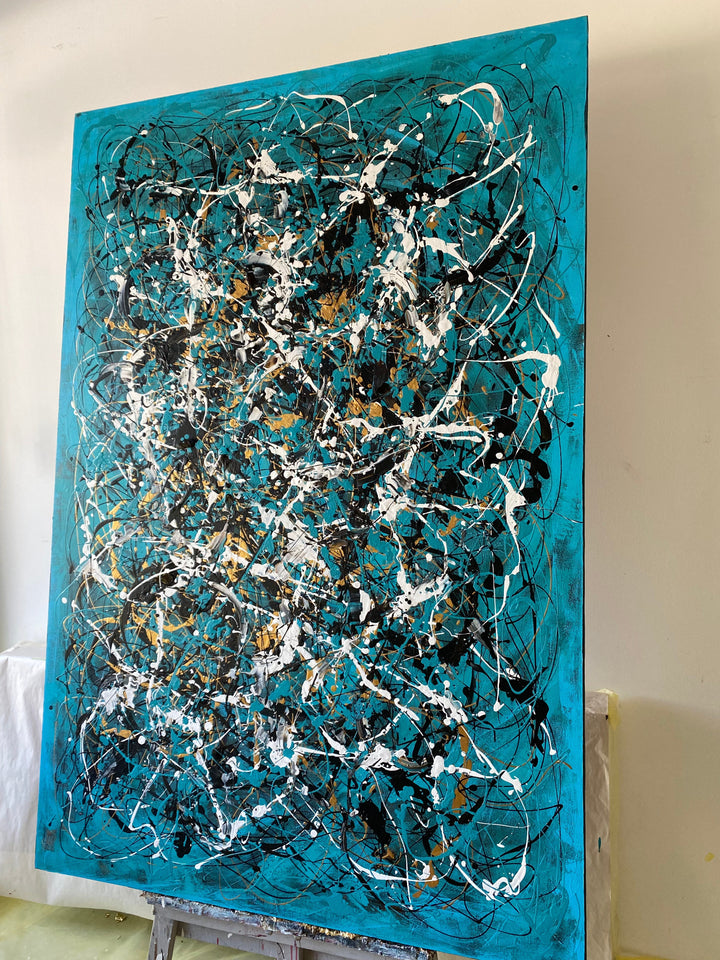 TURQUOISE FRENZY 40.1"x20.5"