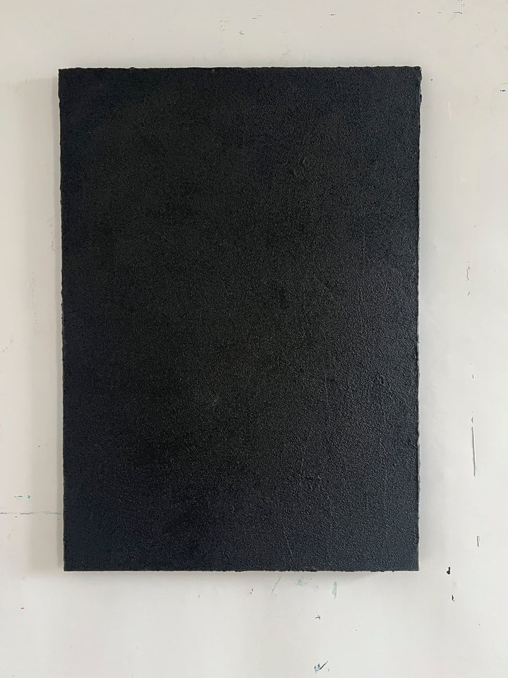 Abstract Black Paintings On Canvas, Modern Original Oil Painting, Minimalist Acrylic Wall Art, Handmade Painting | GREAT DARKNESS