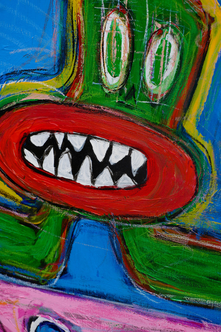 WILD RABBITS 46"x46"