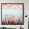 Abstract Art in Blue and Beige | SNOWY AUTUMN - trendgallery.ca