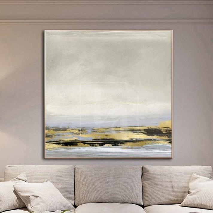 Abstract Painting Original Large Beige Painting Oversized Abstract Wall Art Office Painting | ROYAL TRACT - trendgallery.ca