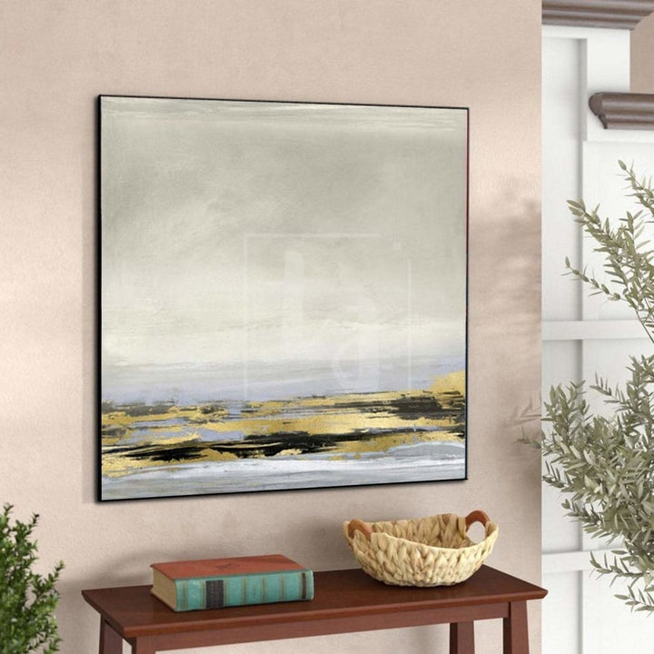 Abstract Painting Original Large Beige Painting Oversized Abstract Wall Art Office Painting | ROYAL TRACT - trendgallery.ca