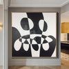 Black And White Abstract Painting Large Abstract Art Painting Canvas Art Painting | TRUTH OR LIE - trendgallery.ca
