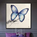 Butterfly Abstract Painting Abstract Large Canvas Artwork Abstract Painting | BUTTERFLY
