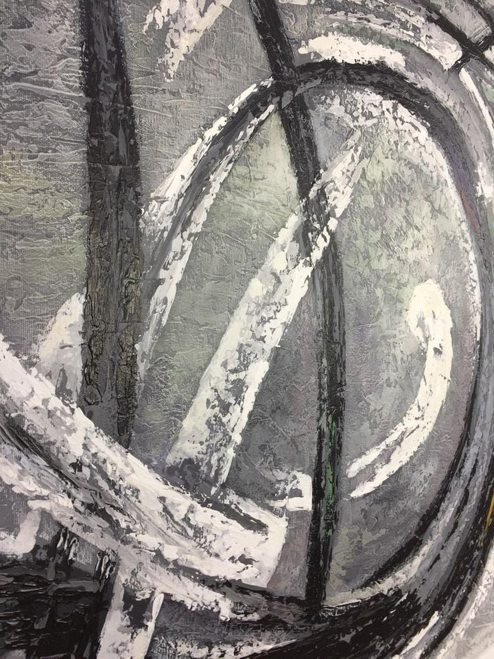 Abstract Painting in Black and White | WHIRLPOOL - trendgallery.ca