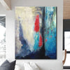 Colorful Abstract Painting in Blue, Red and Beige | FLUTTER - trendgallery.ca