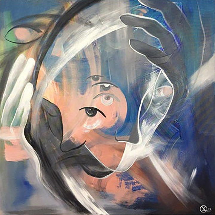 Thoughtful Wall Paintings Abstract Faces Painting Original Abstract Female Art Contemporary Painting | A BEAUTIFUL MIND - trendgallery.ca