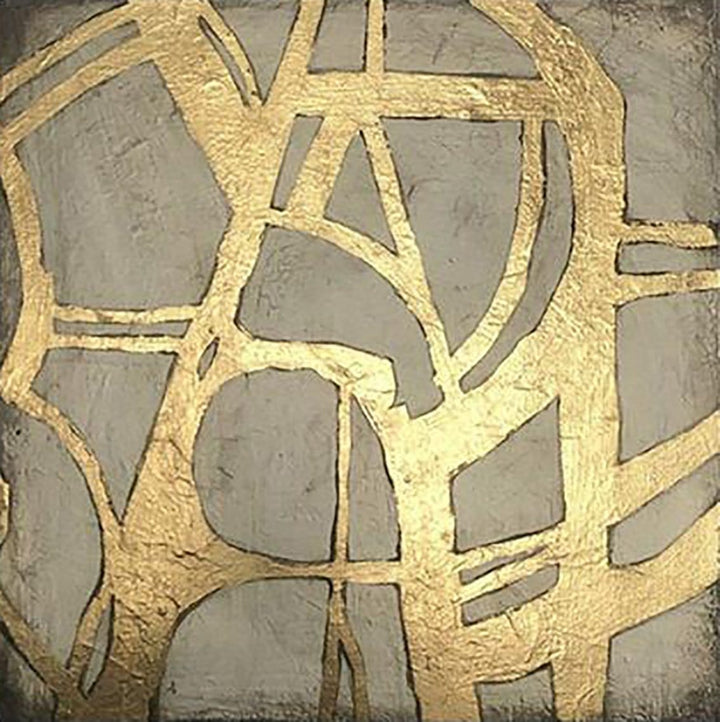 Unique Gold Leaf Painting Abstract Oil Painting Abstract Wall Paintings | GILDED GATE - trendgallery.ca