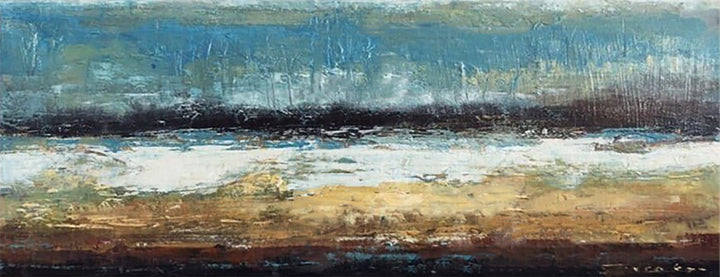 Large Oil Painting On Canvas Brown Painting Blue Painting Ocean Painting | POURING RAIN - trendgallery.ca