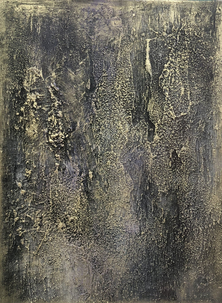 Large Abstract Painting on Canvas Monochrome Wall Art Gold Artwork Heavy Textured Painting Unique Artwork for Aesthetic Room Decor | LAVA - trendgallery.ca