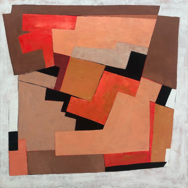 ORANGE LABYRINTH 50"x50"