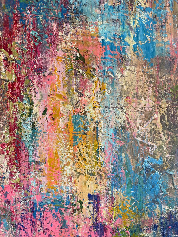 Abstract Colorful Expressionist Paintings On Canvas, Unique Handmade Artwork, Textured Oil Painting, Vivid Wall Art for Home Wall Decor | COLOR UPRISING