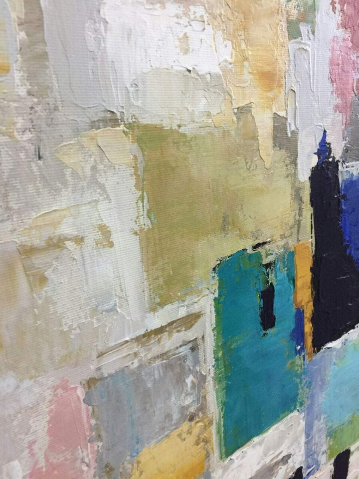 Painting Colorful Painting White Painting Original Painting On Canvas | DARK MOSAIC - trendgallery.ca