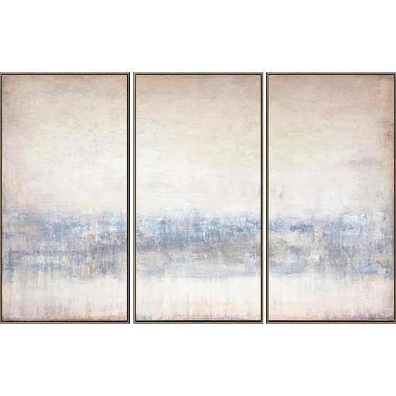 Abstract   Painting On Canvas Painting Set Beige Painting Light Blue Oil Painting | ENLIGHTENMENT