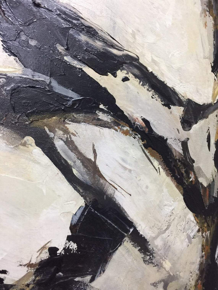 Abstract Art in Black and White | ICE DRIFT - trendgallery.ca