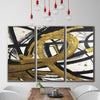 Set of Oversized Paintings Canvas Abstract Black And White Wall Art | LOOP OF INFINITY - trendgallery.ca