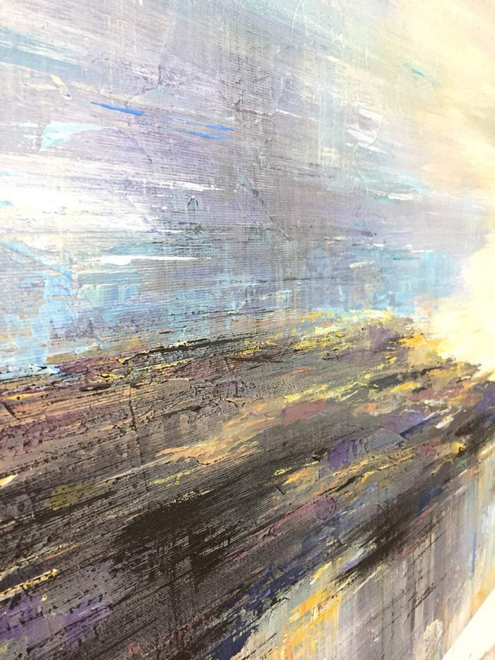 Abstract Painting Original Large Blue Painting Large Abstract Oil Painting | BEYOND THE CLOUDS - trendgallery.ca