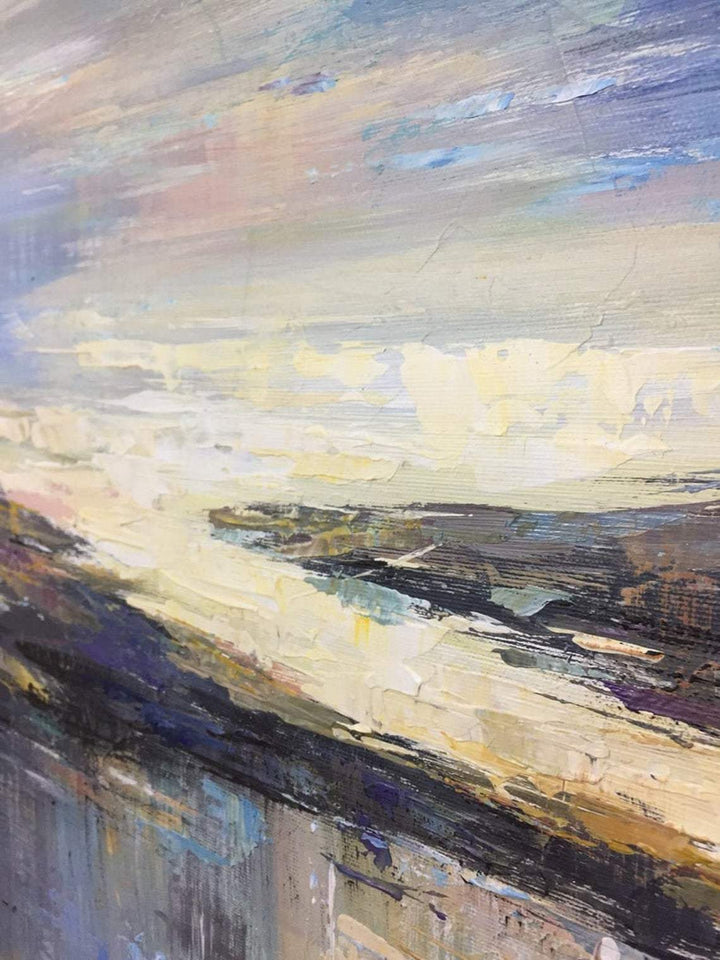 Abstract Painting Original Large Blue Painting Large Abstract Oil Painting | BEYOND THE CLOUDS - trendgallery.ca