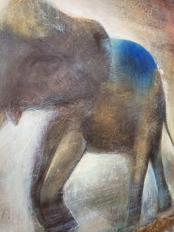ELEPHANT IN THE FOG 32"x32"