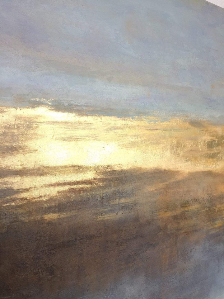 Large Oil Paintings On Canvas Lots Texture Abstract Painting Gold Leaf Contemporary Art | ASTONISHING BOUNTY - trendgallery.ca