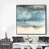 Large Abstract Blue Painting Original Abstract Painting Contemporary Wall Painting Acrylic Abstract Art On Canvas | SEA BEACH - trendgallery.ca