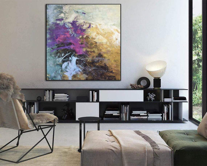Large Canvas Art Abstract Original Paintings Colorful Paintings Contemporary Acrylic Paintings On Canvas | WIND DANCE - trendgallery.ca