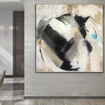 Abstract Black And White Paintings Abstract Art Black and White Wall Art On Canvas Oversized Painting Original Decor Canvas Painting | WELL