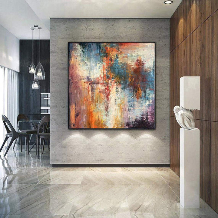 Extra Large Colorful Wall Paintings Original Acrylic Paintings Abstract River Contemporary Paintings | SONG OF NATURE - trendgallery.ca