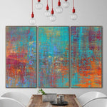 Colorful Paintings Blue Paintings On Canvas Extra Large Wall Art Sets Of Paintings Modern Artwork | RIOT OF COLORS