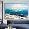 Blue Painting Abstract Ocean Painting Original Piano Paintings Extra Large Seascape Artwork Contemporary Art | MARINE SOUNDS - trendgallery.ca