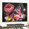Oversize Acrylic Abstract Flower Paintings On Canvas Modern Wall Art | BOUQUET FROM THE PAST - trendgallery.ca