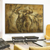 Large Painting On Canvas Original Abstract Bull Painting Gold Painting Modern Wall Art Framed Wall Art | GOLDEN OX - trendgallery.ca