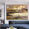 Oversized Wall Art Modern Gold Painting Abstract Canvas Wall Art Gold | THE OLD TOWN - trendgallery.ca