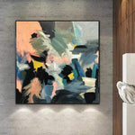 Oversized Abstract Colorful Paintings On Canvas Modern Wall Art Unique Wall Decor | SPRING OF YOUTH