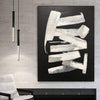 Huge Wall Art Original Artwork Black And White Abstract Paintings On Canvas Framed Artwork | BREATHING IN - Trend Gallery Art | Original Abstract Paintings