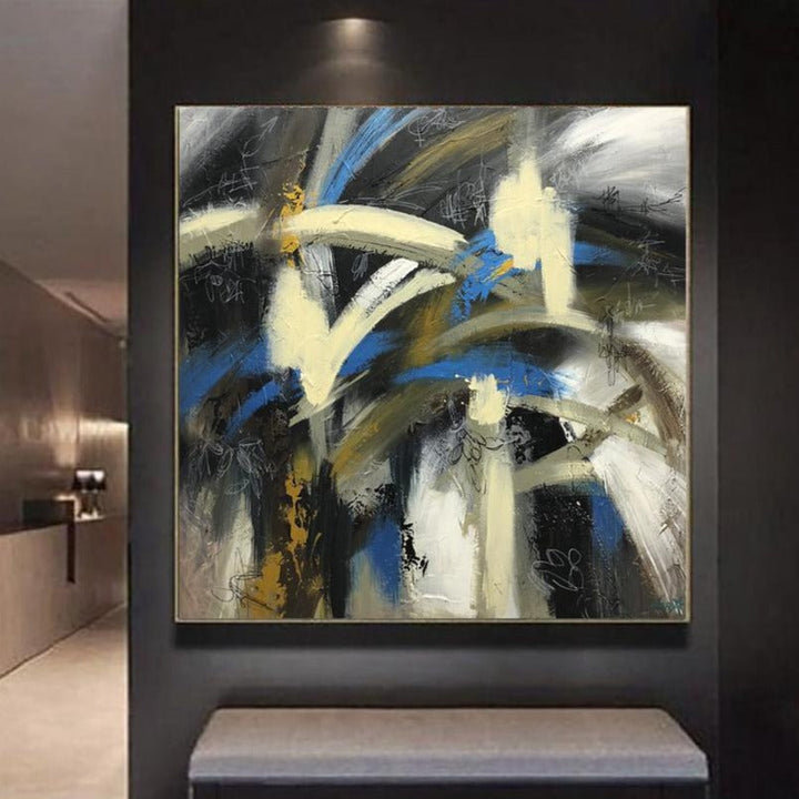 Large Colorful Canvas Art Modern Abstract Acrylic Painting Contemporary Wall Art | FLOWER SOUL - trendgallery.ca