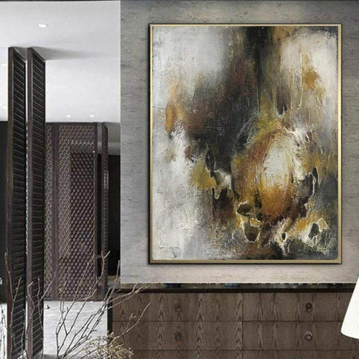 Extra Large Acrylic Painting Colorful Contemporary Wall Art Texture Art Wall Decor | RUNNING AWAY - trendgallery.ca